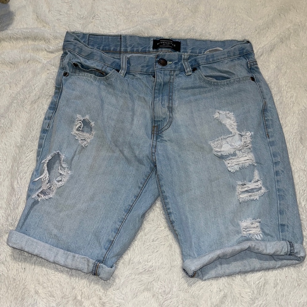 Bluenotes ripped jean shorts waist size 30